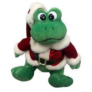 Sterling Inc. Christmas Santa Frog Plush Toy In Red & White Suit 11" Tall READ